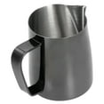 thumbnail image 4 of Multifunctional Coffee Cup Milk Frothing Pitcher Stainless Steel Latte Mug with HandleBlack 350ml, 4 of 10