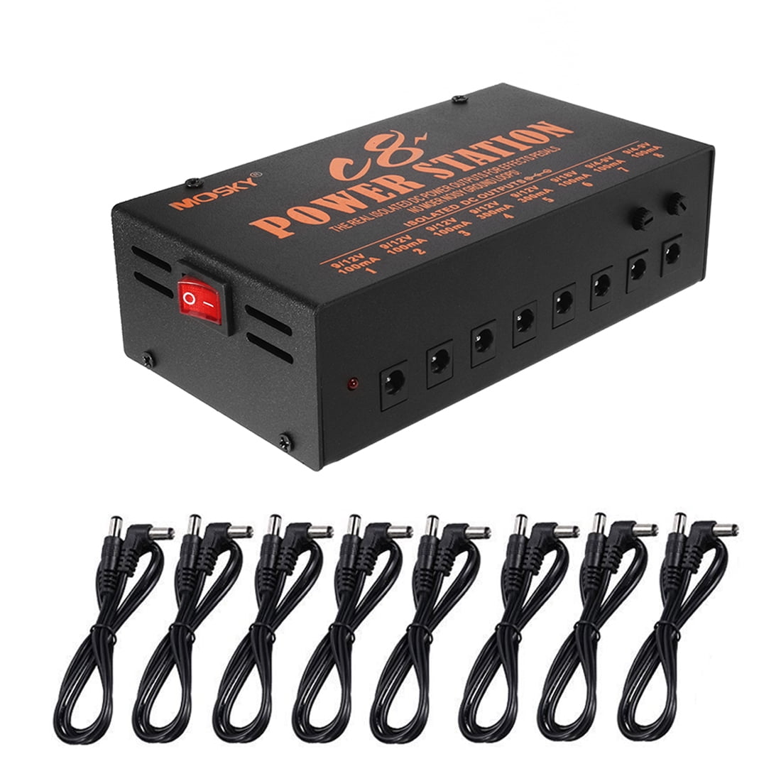 US Plug Pedal Power Supply 8 Isolated Output 9V 12V 18v Effect Pedals Walmart Canada