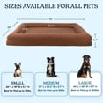 thumbnail image 4 of PETMAKER Dog Bed with Bolster, Nonslip Bottom, and Washable Cover (Brown), 4 of 6