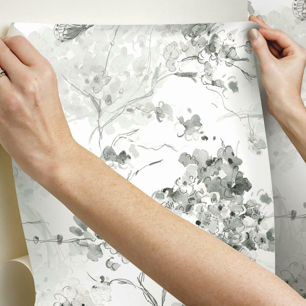 Spring Cherry Blossoms Peel and Stick Wallpaper