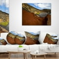 thumbnail image 4 of Designart In El Golfo Lanzarote Spain Musk Pond - Seashore Throw Pillow - 12x20, 4 of 5