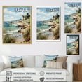 thumbnail image 4 of Designart "Eugene s Reverie Normandy Coast IV" Nautical & Beach Floater Framed Canvas Art Print, 4 of 7