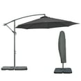 thumbnail image 1 of Outsunny 9.6ft Garden Parasol Sun Shade Banana Umbrella Cantilever Black, 1 of 10