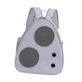 thumbnail image 2 of Mochila transportadora para gatos con bolsillos laterales, bolsa de viaje para acampar al aire libre y caminar Gris, 2 of 8