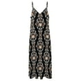 thumbnail image 3 of New The Spirit of Saluki Damask (Black) Sleeveless Dress evening dress Womens dresses prom clothes, 3 of 5
