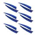 thumbnail image 4 of DYNWAVECA 12Pcs Fletches Left and Right Wing Cosplay Feathers for Wood Arrows dark blue, 4 of 9
