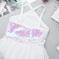 thumbnail image 7 of iEFiEL Girls Shine Dancewear Sequins Spaghetti Straps Ballet Tutu Leotard, 7 of 7