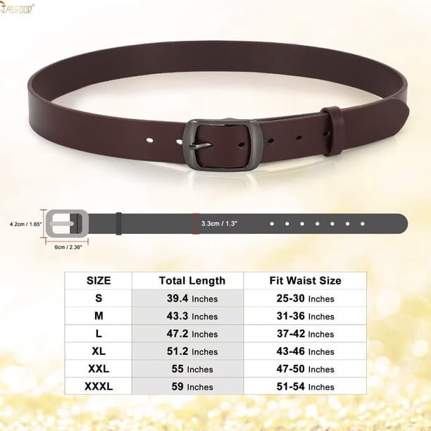 2 Pack Adjustable Women Leather Belts for Jeans, Fashion  display picture 2