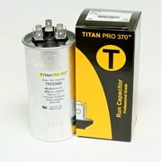 TitanPro TRCD455 HVAC Round Dual Motor Run Capacitor. 45/5 MFD/UF 370 Volts