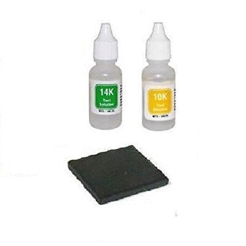 Gold Test Acid Kit 10K, 14K, 18K, 22K And Stone Tools, One bottle of 10