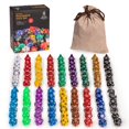 thumbnail image 1 of Juego de dados poliédricos Yellow Mountain Imports 126 unidades, 1 of 9