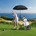 thumbnail image 3 of Goplus Folding 4 Wheels Golf Push Cart W/Brake Scoreboard Adjustable Handle Gray, 3 of 12