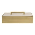 thumbnail image 3 of Uttermost Wessex Traditional Metal/Faux Shagreen Decorative Box in Brass/White, 3 of 8