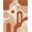 Beige, Pattern 10, variant on Design&I 8'x10' Washable Area Rug Beige Terracotta Geometric Arch Design Retro Abstract with Circles and Arches for King Size Bedroom, Under Bed, Sleek Flatweave Pet Friendly