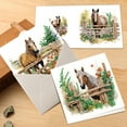 thumbnail image 7 of 6pcs Diamond Painting Kit Greeting Card, Horse 5D DIY Diamond Handmade Holiday Greeting Card with Envelope, Christmas Gift Congratulation, 7 of 7