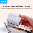 thumbnail image 2 of Tignapoo KW-trio 3-Hole Manual Circular Puncher for Loose-leaf Binding - 6mm Hole Size with Innovative Scale Design, Suitable for 3, 6, 9 Hole Punching of Notebooks and Planners, Available in, 2 of 6
