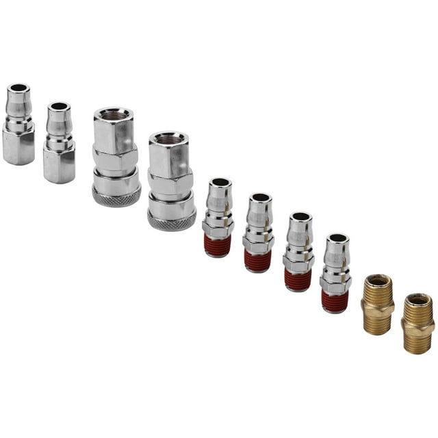 10Pcs 1/4 Pouce BSP Tuyau d'Air Raccord de Compresseur Raccord Raccord de Connecteur à Libération Rapide Pièces Pneumatiques pour Outils à Air Matériel