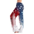 thumbnail image 2 of 250th Anniversary Pajama Bottoms for Women Patriotic Graphic Lounge Long Pj Pants 4th of July Holiday Relaxed Fit Comfy Pants, 2 of 7