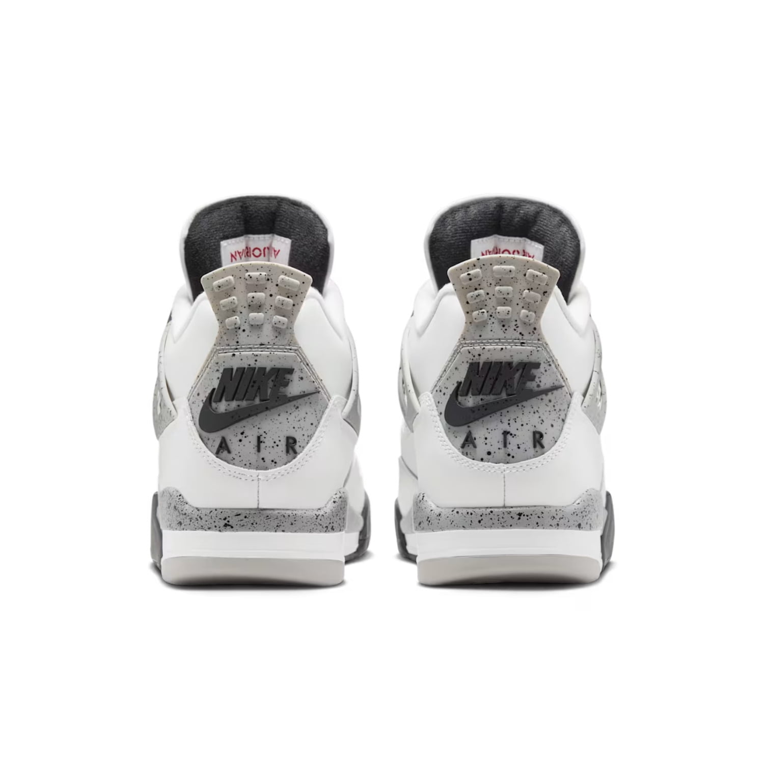 nike air jordan retro 4 cement white tech grey red