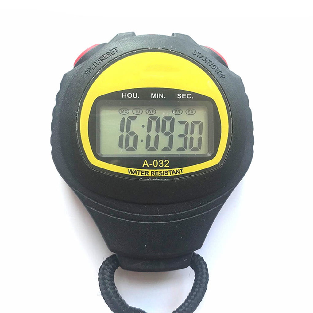 Electronic Stopwatch Digital LCD Chronograph Sports Stopwatch Timer #gib 
