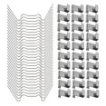 thumbnail image 2 of 100Pcs Greenhouse Glass Pane Clips Greenhouse W Wire Clips Glazing Z Type Clips, 2 of 4