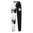thumbnail image 3 of Makaor Womens Jogger Pants with Pockets Halloween Baggy Drawstring Fleece Lounge Joggers with Elastic Waist Black 2XL, 3 of 3