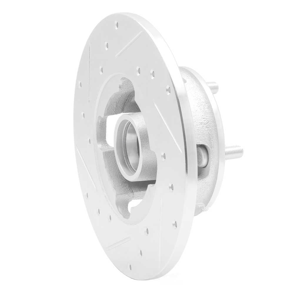 Dynamic Friction Company 631-47012R DFC Brake Rotor - Drilled And Slotted - Silver