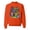 Orange, variant on Colorful Majestic Neon Atric Wolf | Dean Russo Art Animal Lover Unisex Crewneck Sweatshirt, Orange, 2XL
