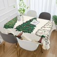 thumbnail image 2 of Yayeee Tablecloths 54" x 54" Rectangle Wrinkle Resistant Party Table Cover, Hand Drawn Christmas Stars, 2 of 8