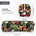 thumbnail image 3 of Fotbe Watercolor Tropical Flowers Estuche para Lápices de Cuero con Estampado, Estuche con Cremallera Resistente, Organizador Compacto y Elegante para Papelería, 3 of 7