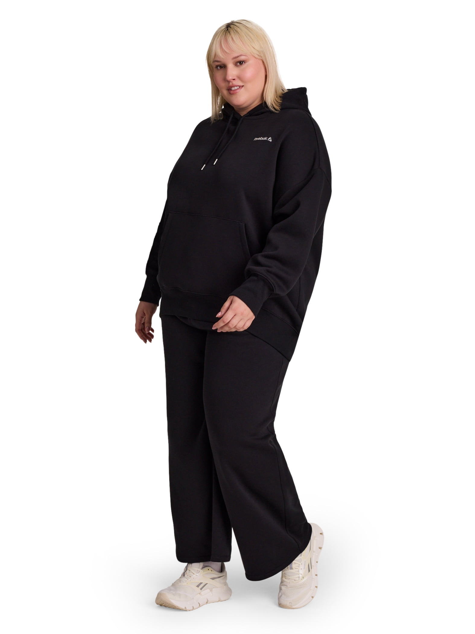 Reebok Women's and Women's Plus Game Day Fleece Wide Leg Pant, Sizes XS-4X
