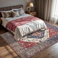 thumbnail image 3 of GLN Rugs Salur - Indoor, Machine Washable Area Rug 9'5"x12' Turkish Red Home Carpet, 3 of 8