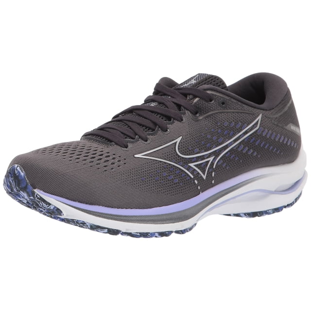 Mizuno Women's Wave Rider 25 Running Shoe, Blackened Pearl, 9