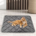 thumbnail image 5 of toysmalle Self Heating Pets Pad Dogs Kitten Puppy Comfort Cats Soft Self Warming Gray 40x50cm, 5 of 7