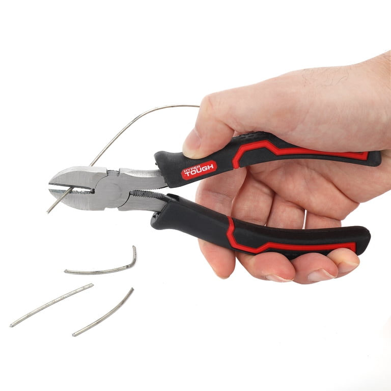 Finder End Cutting Pliers High Leverage 6 Inch | Nail Puller, Staple Remover, Soft Grip – Chrome Vanadium Steel
