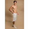 thumbnail image 2 of Men's Cottonique M17709 Latex Free Organic Cotton Drawstring Lounge Short (Natural L/XL), 2 of 5