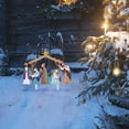 thumbnail image 4 of Herrnalise Lighted Christmas Outside Nativity Decorations Set,2024 Light Up Nativity Scene Iron Double-Sided Printed Christmas Easter Decor,Holiday Indoor Outdoor Nativity Decorations Set for Yard, 4 of 5