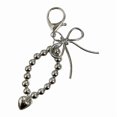 thumbnail image 2 of Sweet Heart Bowknot Beaded Keychain Pendant Lovely Hangings Decorations Keyring Charm for Purse Bag Backpack Handbag, 2 of 10