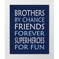 thumbnail image 1 of Robinson, Tamara 26x32 White Modern Wood Framed Museum Art Print Titled - Brothers Superhero, 1 of 4