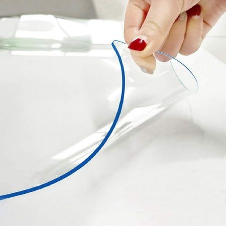 

Clear Plastic Table Protector Pad for Kitchen Table Vinyl PVC Tablecloth Rectangular Clear Carpet Protector Desk Top Cover for Dinner Room Christmas Party Table Easy Clean Water Resistant 44X82 Inch
