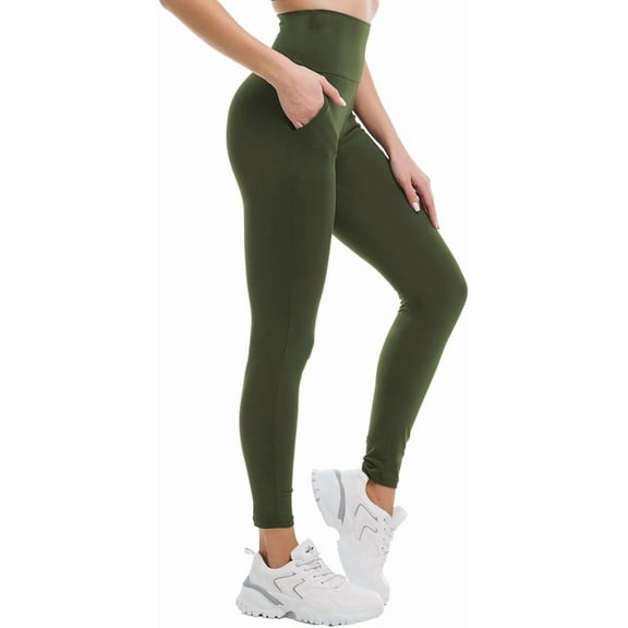 ZENFLEX Leggings with Pockets for Women, High Waisted Leggings Buttery Soft Non See Through Workout Yoga Pants
