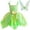 A, variant on Princess Tinkerbell Costume for Girls Green Fairy Fancy Halloween Birthday Party Outfit