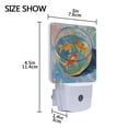 thumbnail image 4 of Yayeee LED Plug in Night Light for The Home with Auto Dusk to Dawn Light Sensors, 2 Pack, Art Goldfish, 4 of 6
