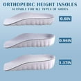 thumbnail image 5 of Orthopedic High Pads 1.0/2.0inch, Soft Height Increase Insole with Arch Support, Memory Foam, Highpads for Men, Relief Foot Pressure, 5 of 7