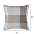 thumbnail image 3 of Herringbone Check Cotton Cushions Set of 2 Poly Filled With Zipper Machine Washable, 3 of 5