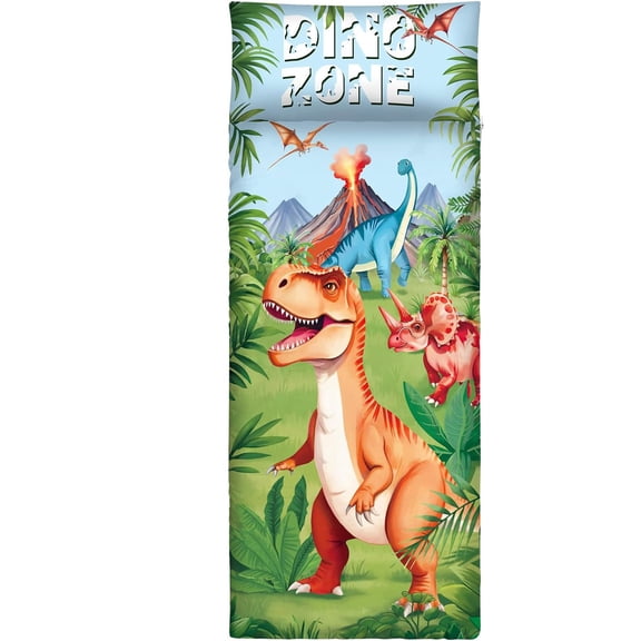 Toddler Nap Mat Kids Sleeping Bag 59‘’×24‘’, Soft Slumber Bag with Removable Pillow for Kids Girls Boys,Roll Up Sleeping Mat Lightweight for Camping,Daycare, Kindergarden