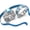 Blue, variant on 3pc Couples Wedding Ring Sets His And Hers Women Sterling Silve Round Moissanite and men Wedding Bands Together With The Ring Box