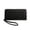 168#Black, variant on Women's Crocodile Embossed Long Zip Wallet, PU Leather Wristlet Clutch Purse for Daily Use