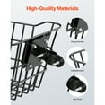 thumbnail image 5 of KFFKFF Front Bike Basket with Fixed Bracket - Supports Up to 20 lbs, Made of Durable Steel, Suitable for Kids' Bikes, Adult Bicycles, and Electric Scooters, 5 of 9