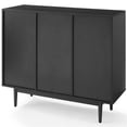 thumbnail image 4 of Crosley Furniture Liam Bibliothèque Cubique de Rangement pour Disques à 6 Casiers en Bois, Noire, 4 of 11